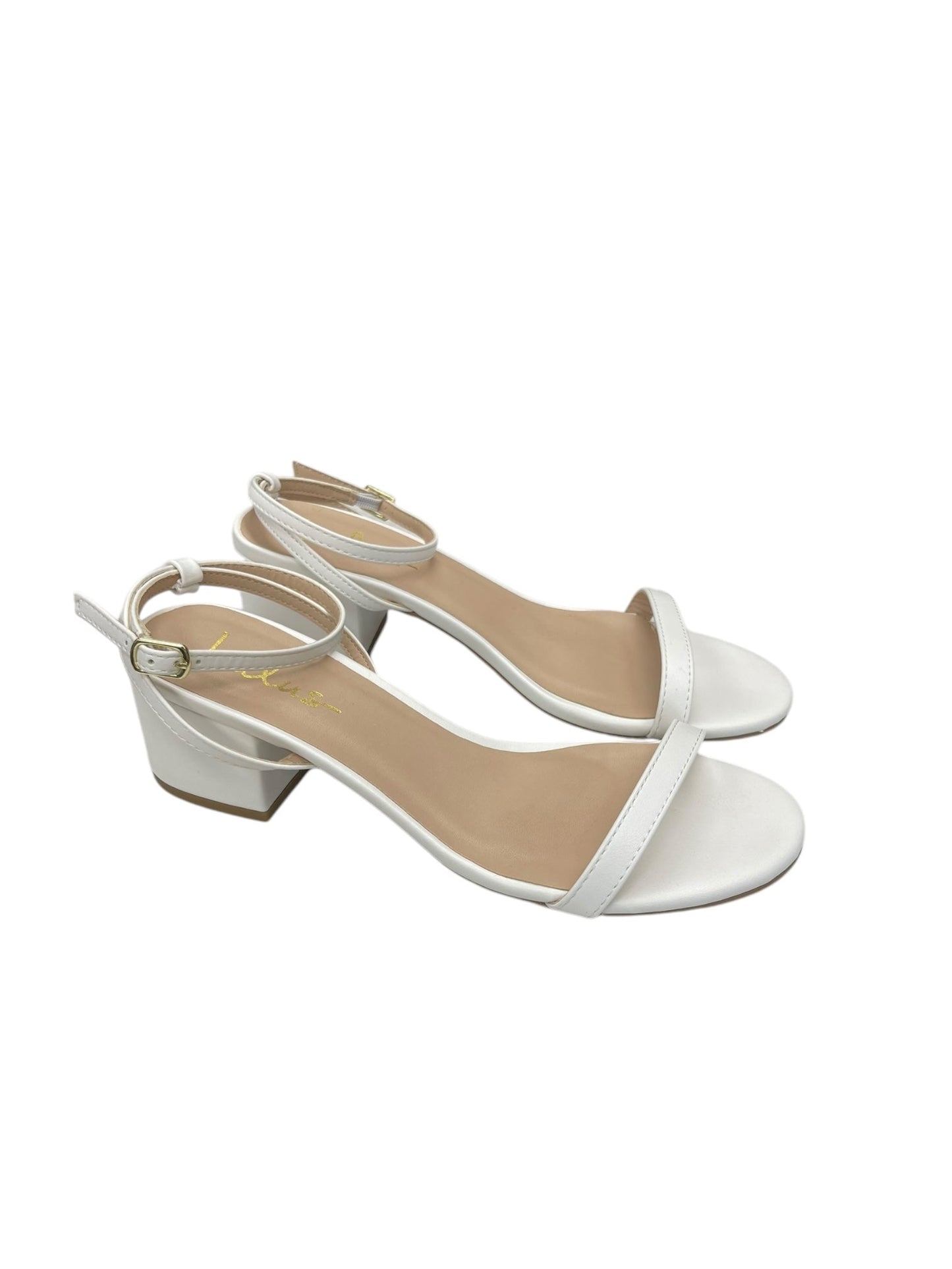 Shoes Heels Block By Lulus In White, Size: 6.5