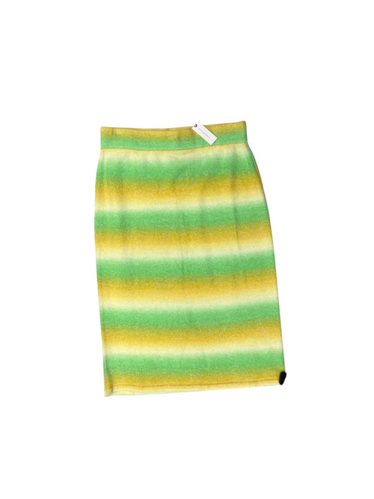 Skirt Midi By Anthropologie In Green & Yellow, Size: Xl