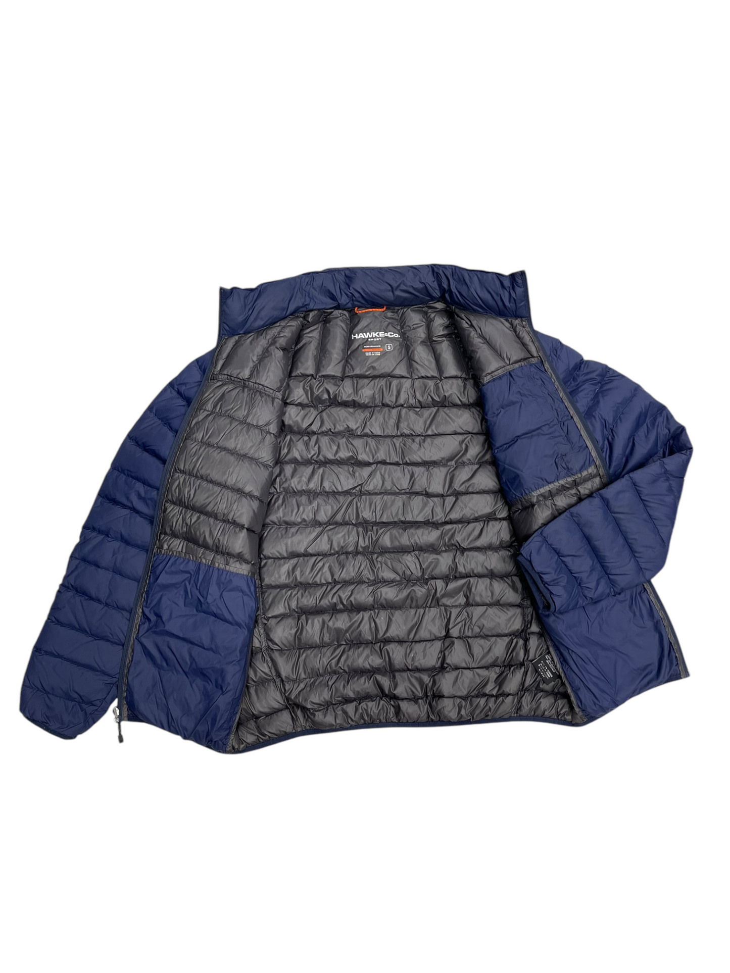 Jacket Puffer & Quilted By Hawk & Co In Navy, Size: S