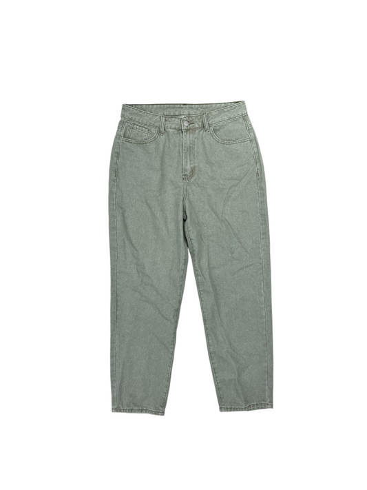 Jeans Straight By Shein In Green Denim, Size: 14