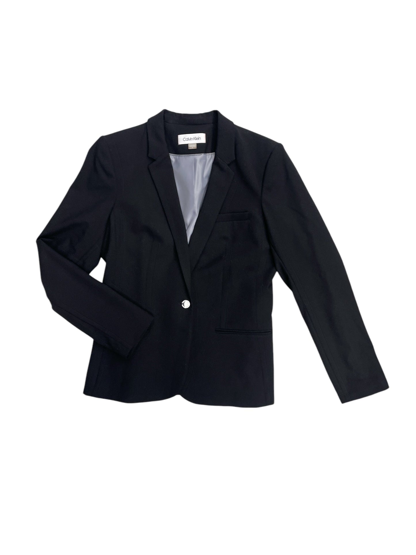 Blazer By Calvin Klein In Black, Size: 8