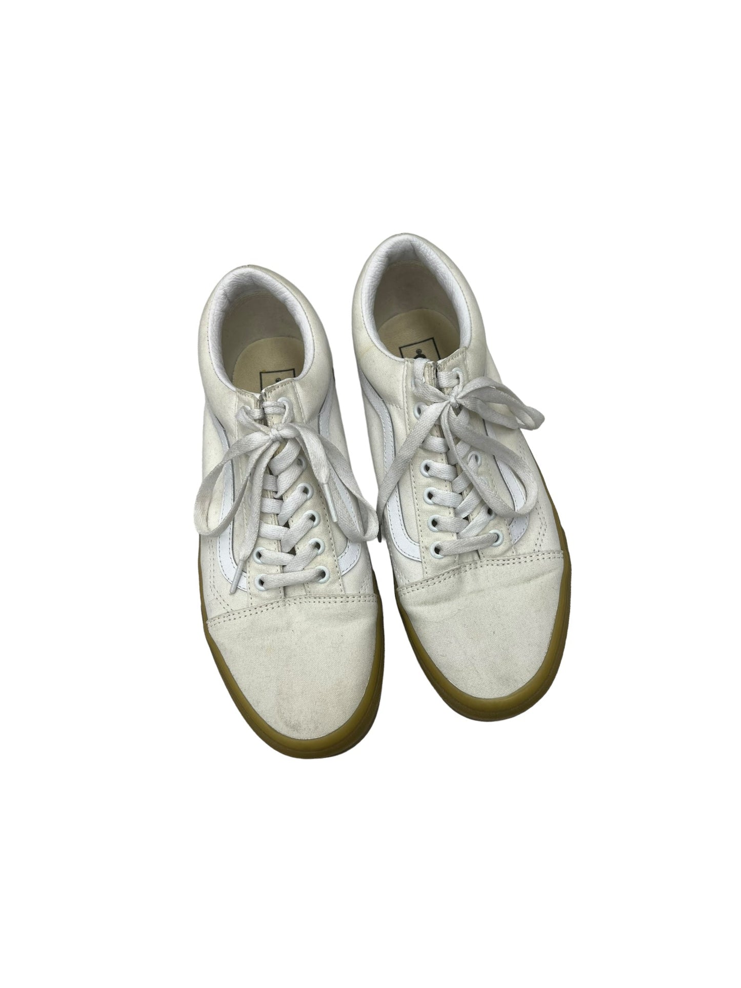 White Shoes Sneakers Vans, Size 11.5