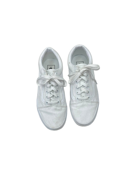 White Shoes Sneakers Vans, Size 7