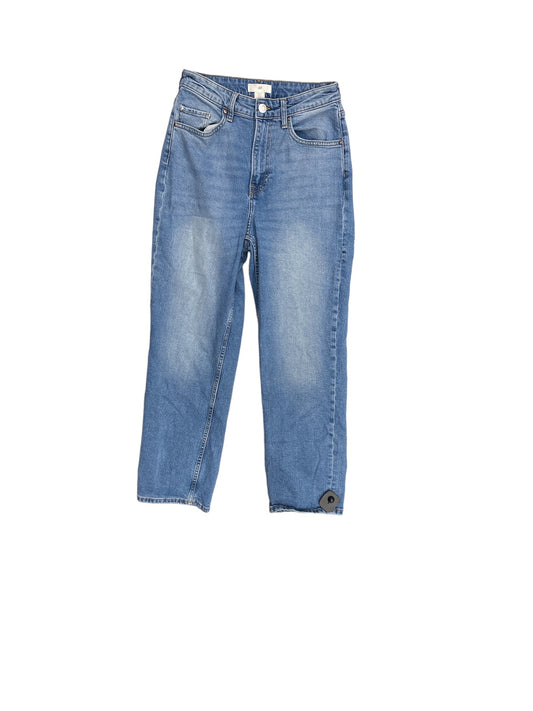 Jeans Straight By H&m In Blue Denim, Size: 6