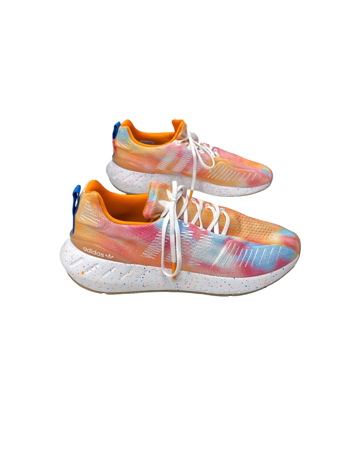 Shoes Athletic By Adidas In Tie Dye Print, Size: 10