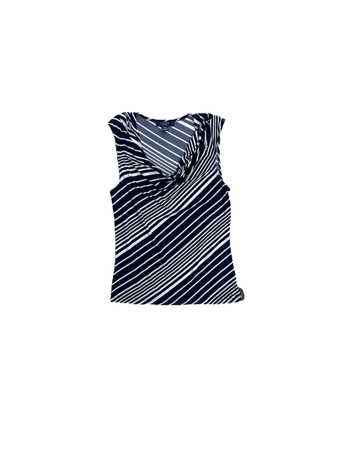 Top Sleeveless By Chaps In Navy, Size: S