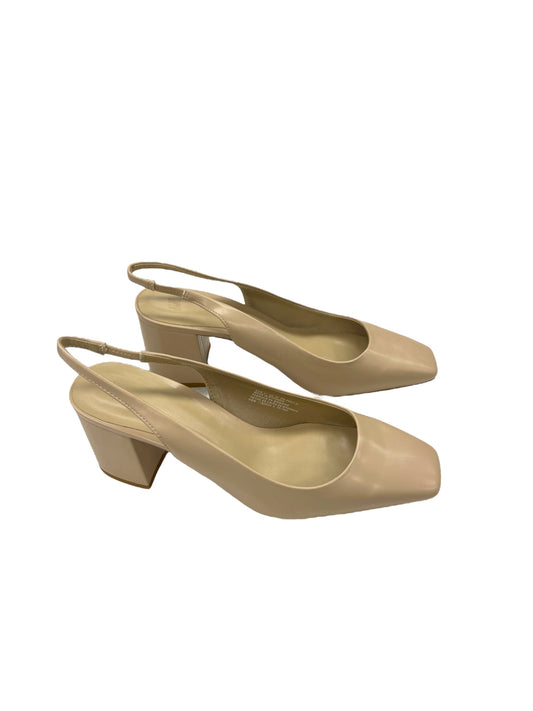 Shoes Heels Block By H&m In Tan, Size: 10