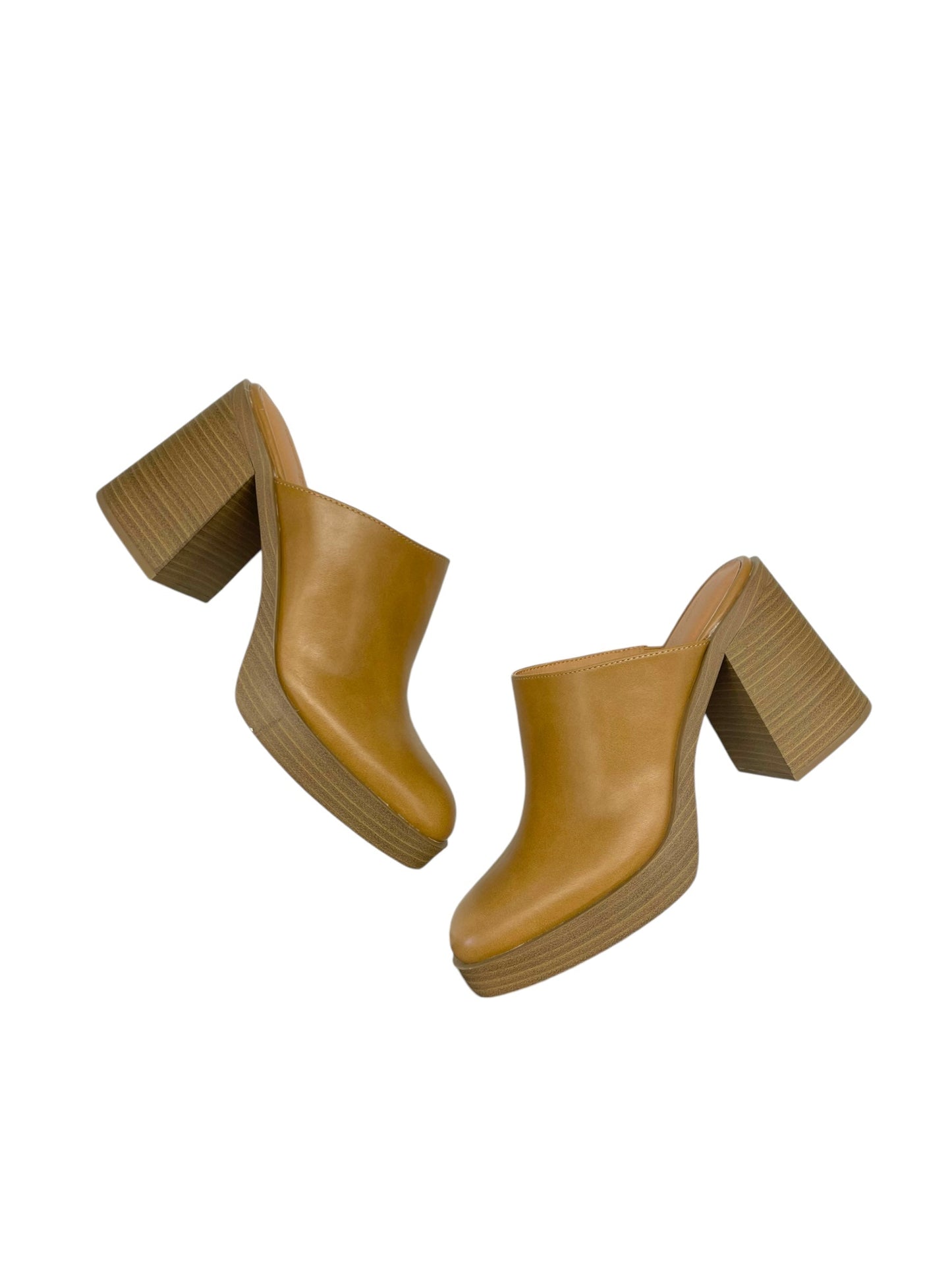 Shoes Heels Block By Universal Thread In Tan, Size: 10