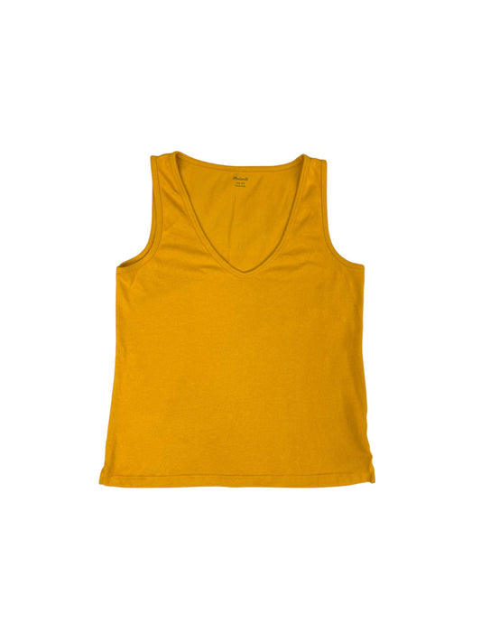 Top Sleeveless Basic By Madewell In Yellow, Size: Xs