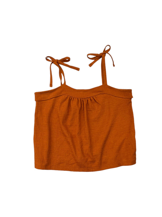 Top Sleeveless By Madewell In Orange, Size: M