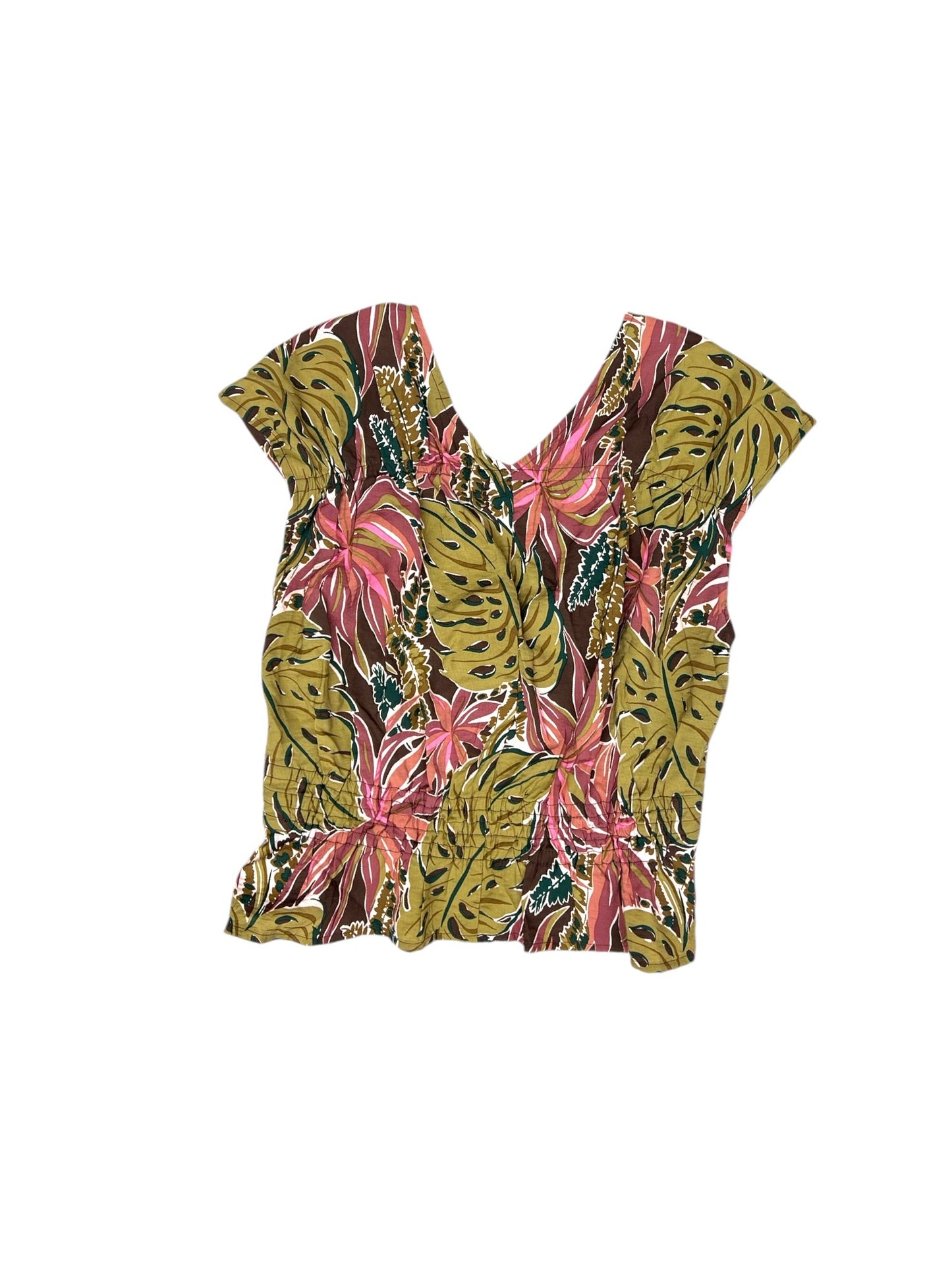 Top Short Sleeve By Madewell In Floral Print, Size: S