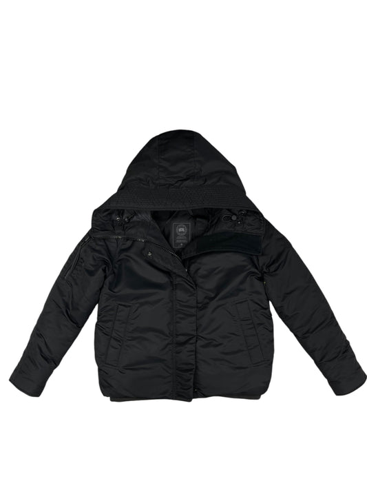 Designer Jacket Puffer & Quilted By Canada Goose In Black, Size: M