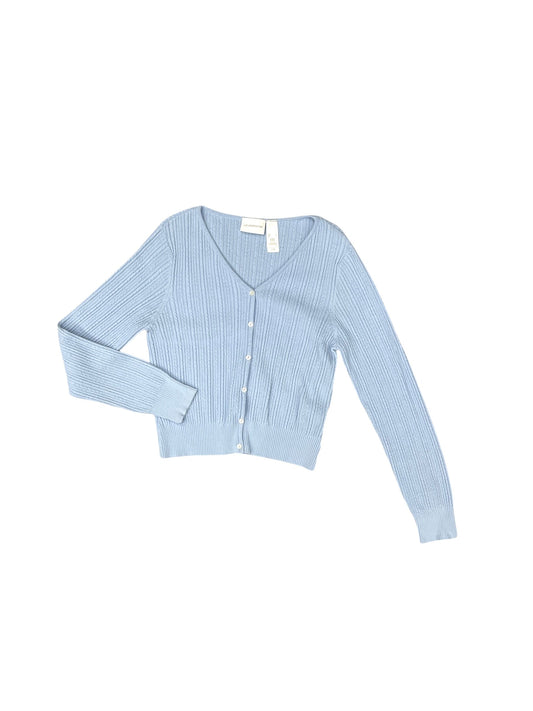 Cardigan By Liz Claiborne In Blue, Size: L