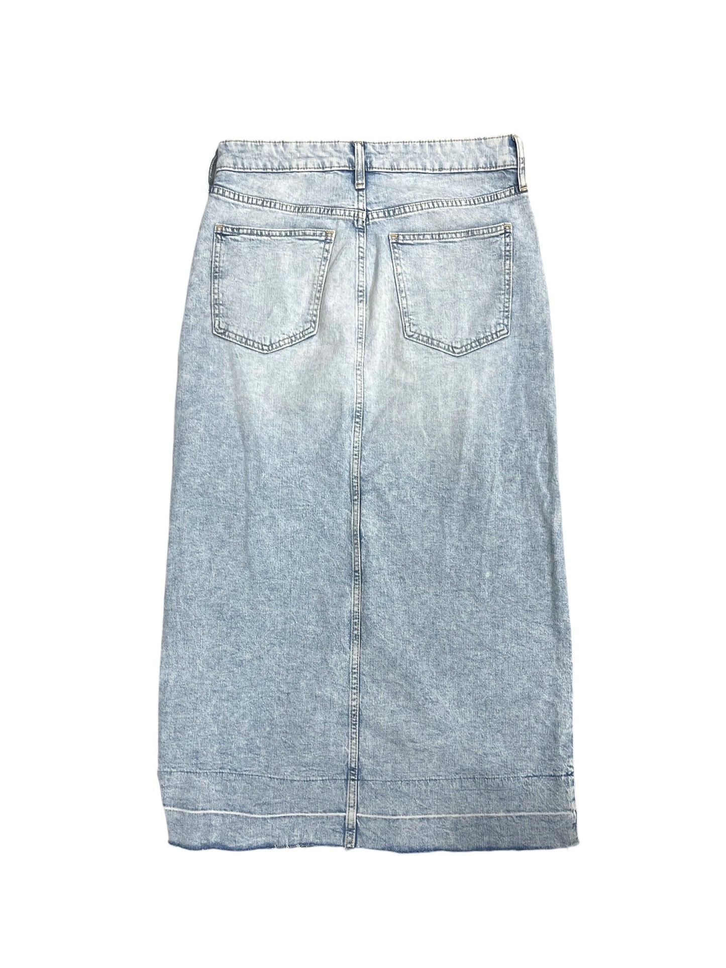 Skirt Midi By Gap In Blue Denim, Size: 4