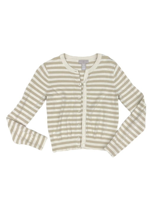 Cardigan By H&m In Cream & White, Size: Xs