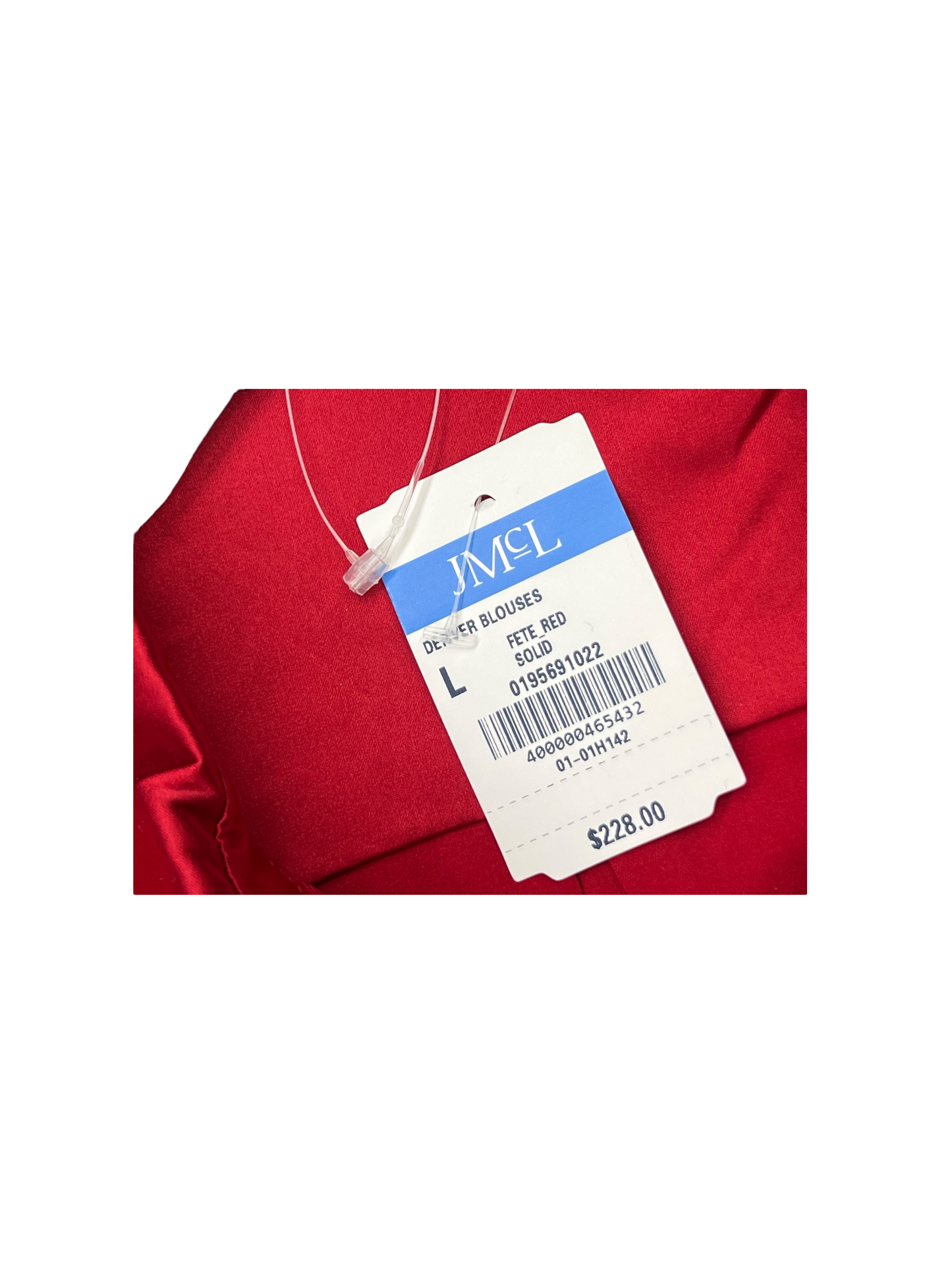 Top Long Sleeve By J Mclaughlin In Red, Size: L