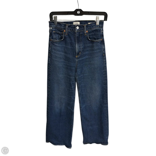 Jeans Wide Leg By Citizens Of Humanity In Blue Denim, Size: 0