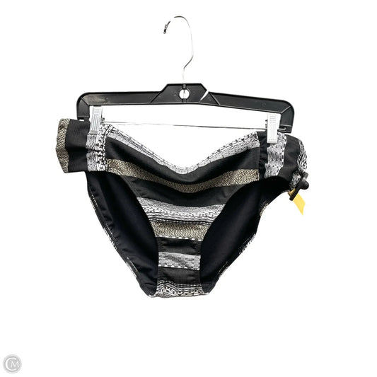 Swimsuit Bottom By Time And Tru In Black & White, Size: L