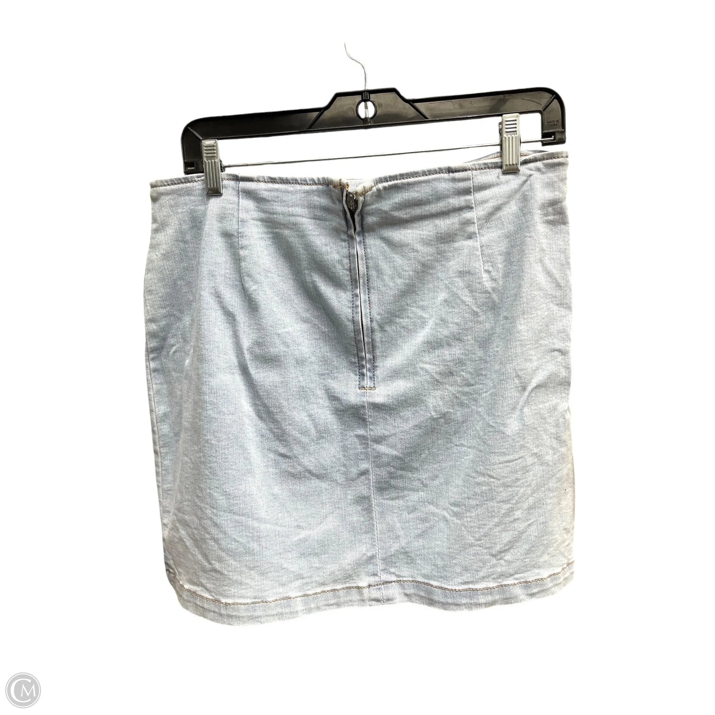 Skirt Mini & Short By Wild Fable In Blue Denim, Size: 12