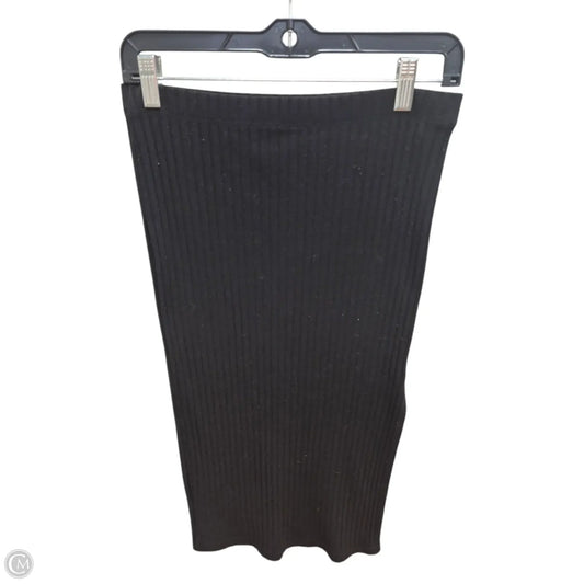 Skirt Midi By Forever 21 In Black, Size: M