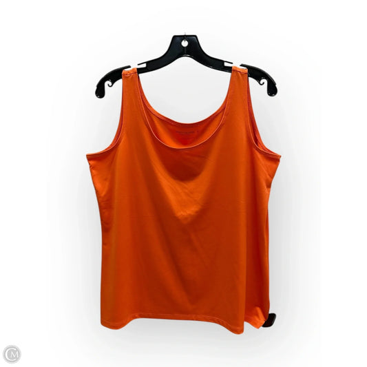 Tank Top By Susan Graver In Orange, Size: L
