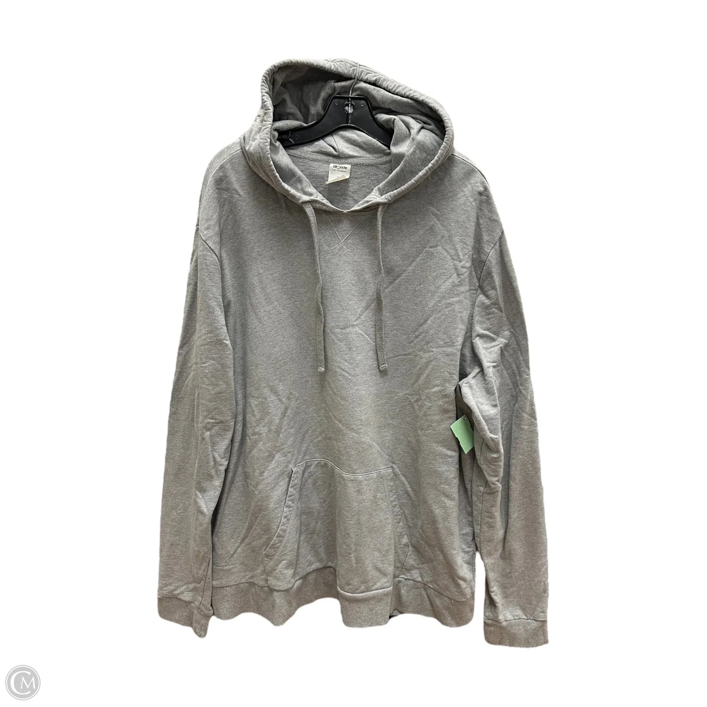 Athletic Sweatshirt Hoodie By Clothes Mentor In Grey, Size: 3x