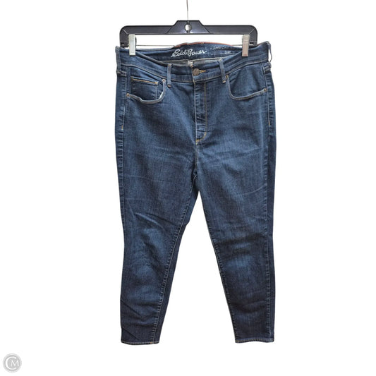Jeans Skinny By Eddie Bauer In Blue Denim, Size: 14