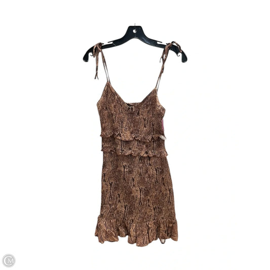 Dress Casual Short By Express In Snakeskin Print, Size: S