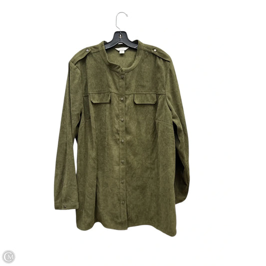 Jacket Other By Cj Banks In Green, Size: 3x