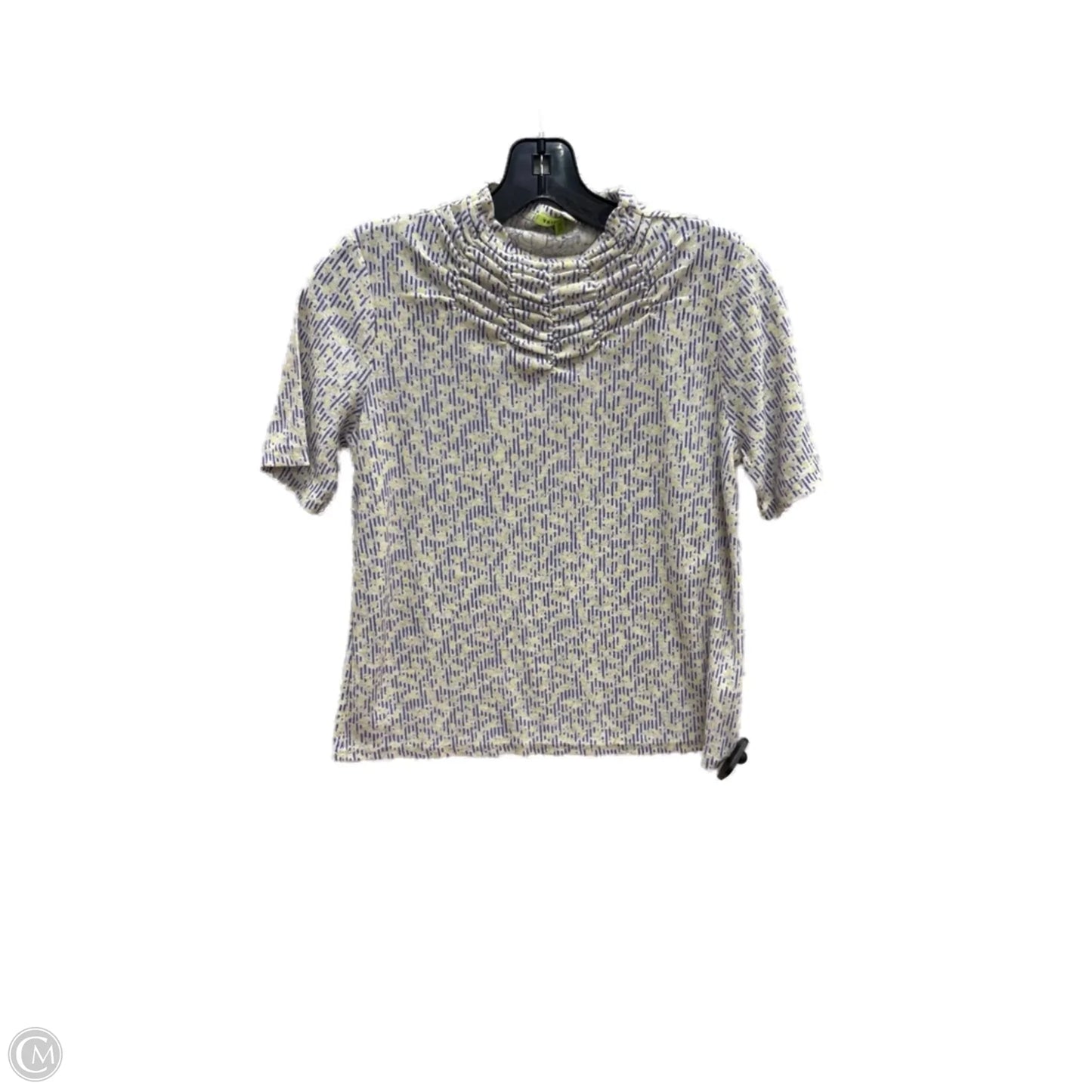 Top Short Sleeve By Clothes Mentor In Purple & Yellow, Size: Sp
