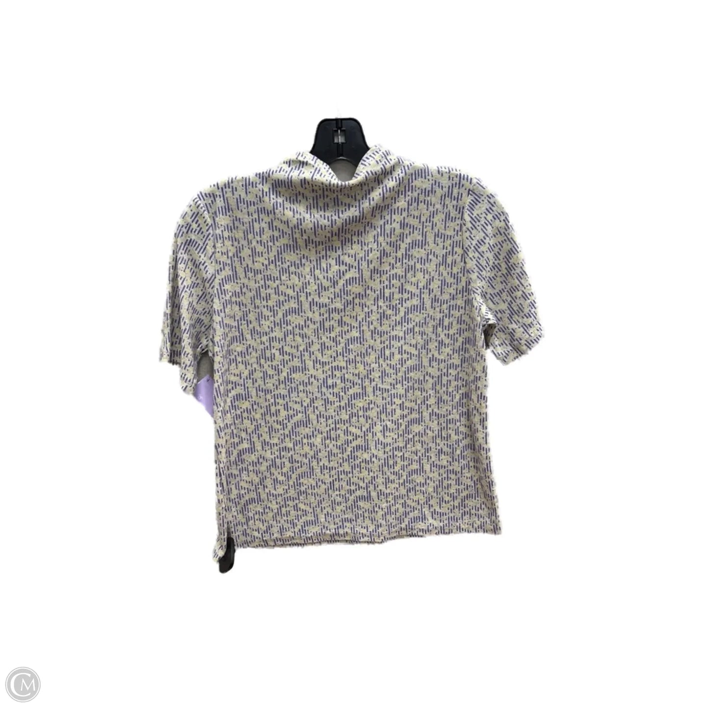 Top Short Sleeve By Clothes Mentor In Purple & Yellow, Size: Sp