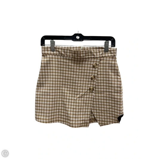 Skort By Clothes Mentor In Tan, Size: M
