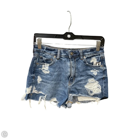 Shorts By American Eagle In Blue Denim, Size: 4