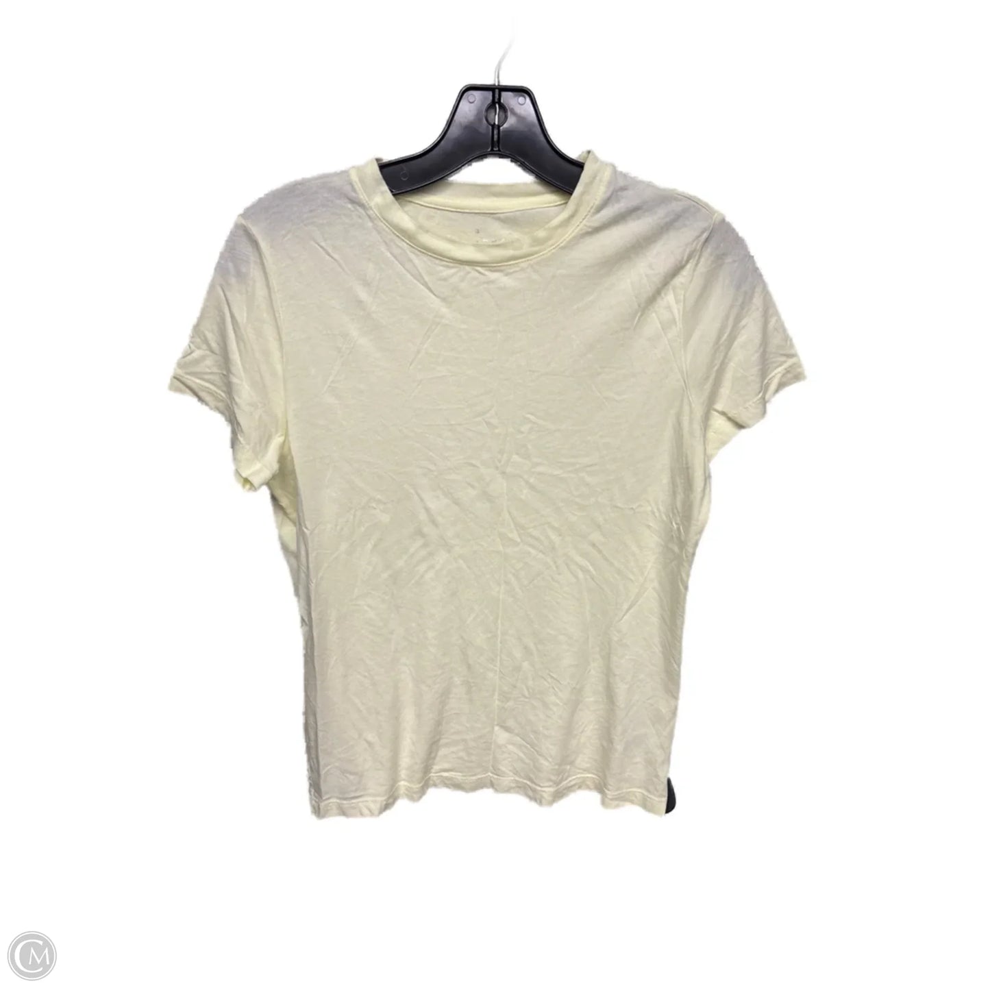 Top Short Sleeve Basic By A New Day In Yellow, Size: S