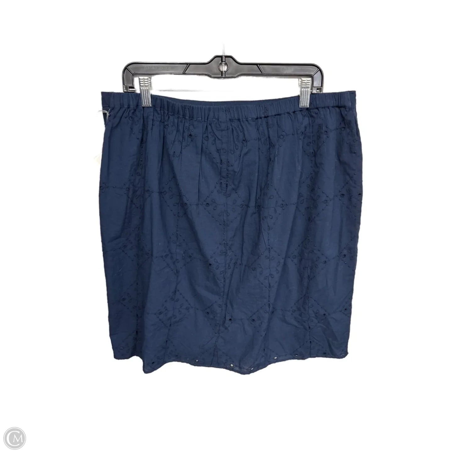 Skirt Midi By Liz Claiborne In Navy, Size: Xl