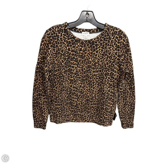 Sweatshirt Crewneck By J. Crew In Animal Print, Size: Xs