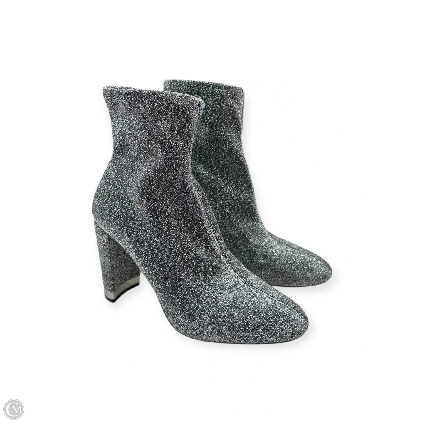 Boots Ankle Heels By Michael By Michael Kors In Silver, Size: 7