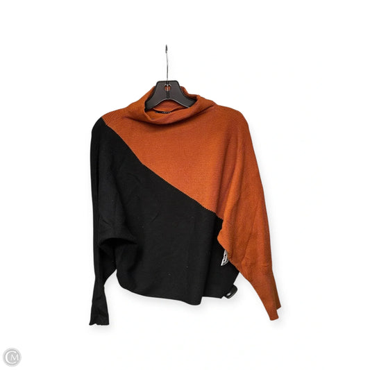 Sweater By Tahari In Black & Orange, Size: S