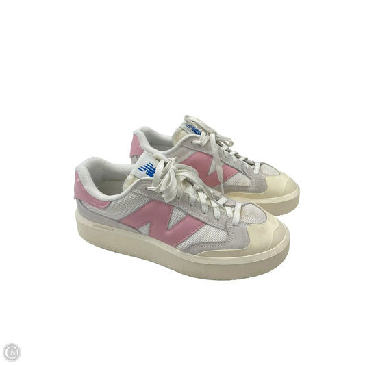 Shoes Sneakers By New Balance In Pink & White, Size: 8.5