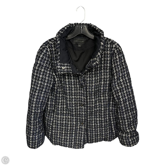 Jacket Other By Ann Taylor In Blue & White, Size: L