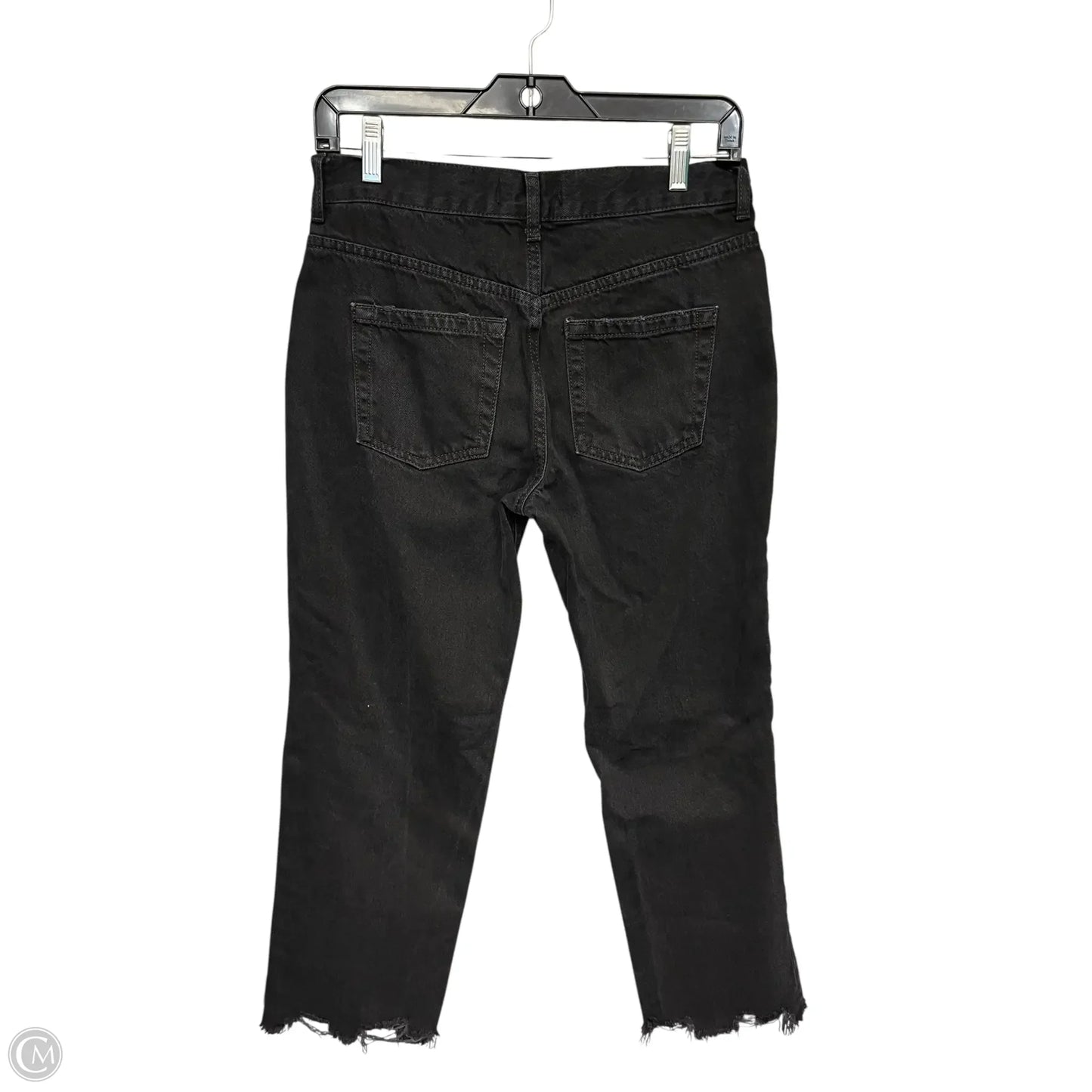 Jeans Straight By We The Free In Black Denim, Size: 2