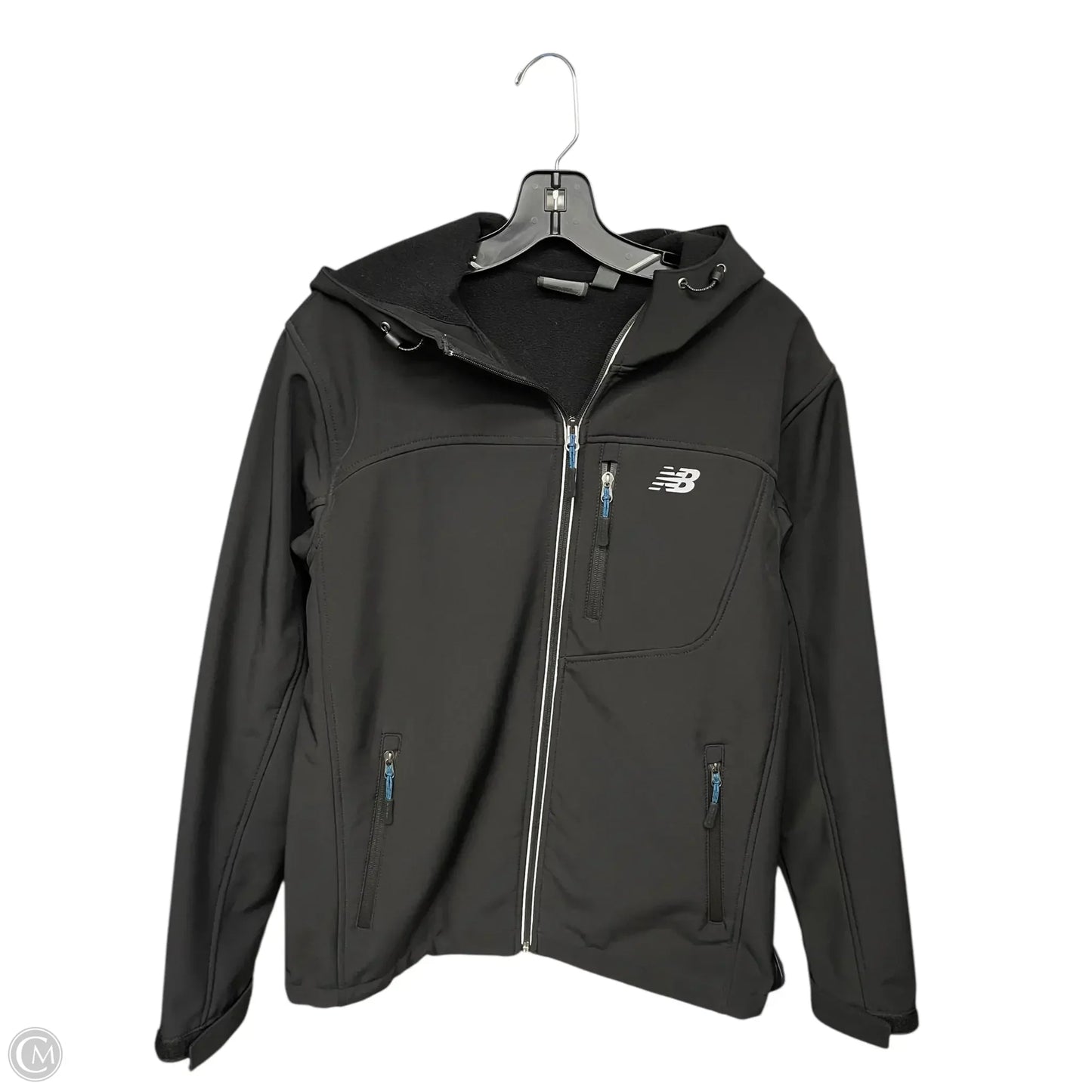 Athletic Jacket By New Balance In Black, Size: S