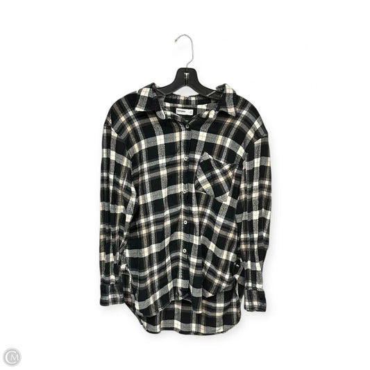 Top Long Sleeve By Sonoma In Black & White, Size: Xl