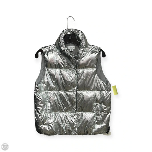 Vest Puffer & Quilted By Evereve In Silver, Size: S