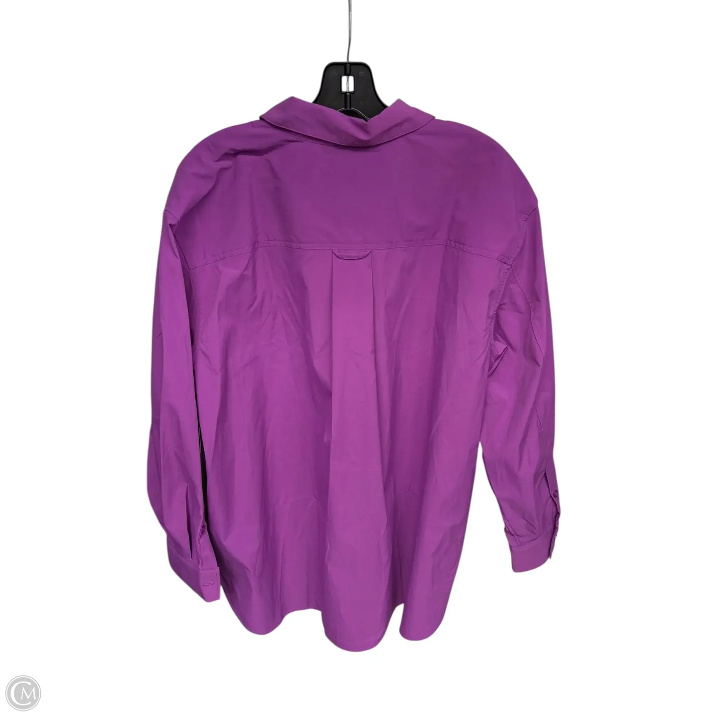 Top Long Sleeve By Athleta In Purple, Size: L