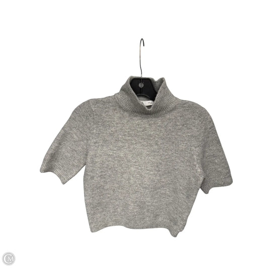 Top Short Sleeve By Zara In Grey, Size: S