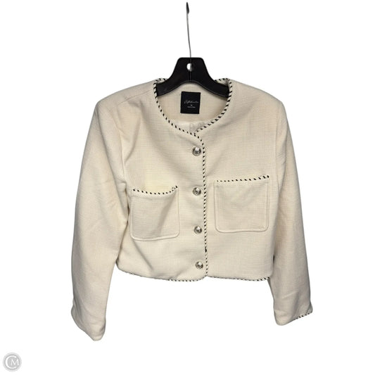 Blazer By Clothes Mentor In Cream, Size: M