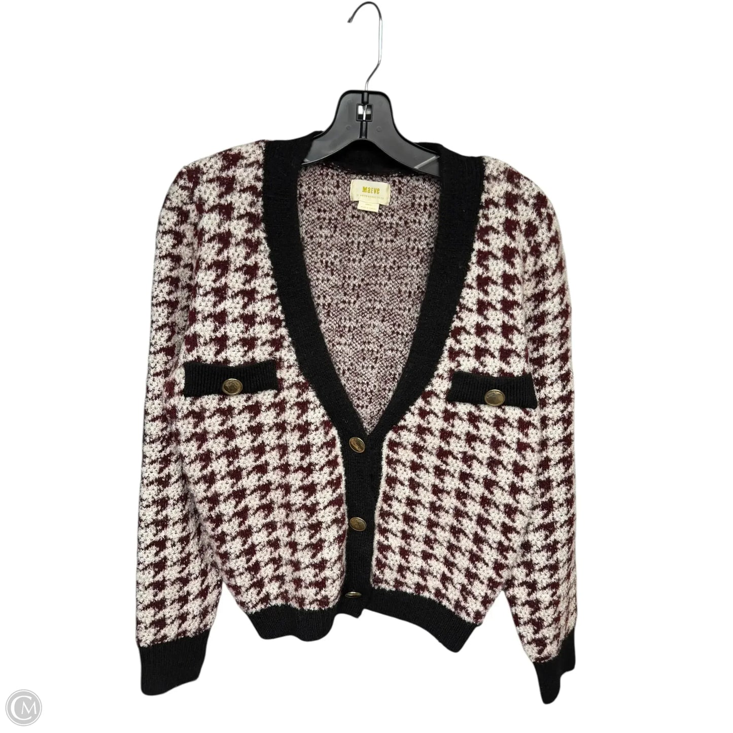 Cardigan By Maeve In Red & White, Size: S