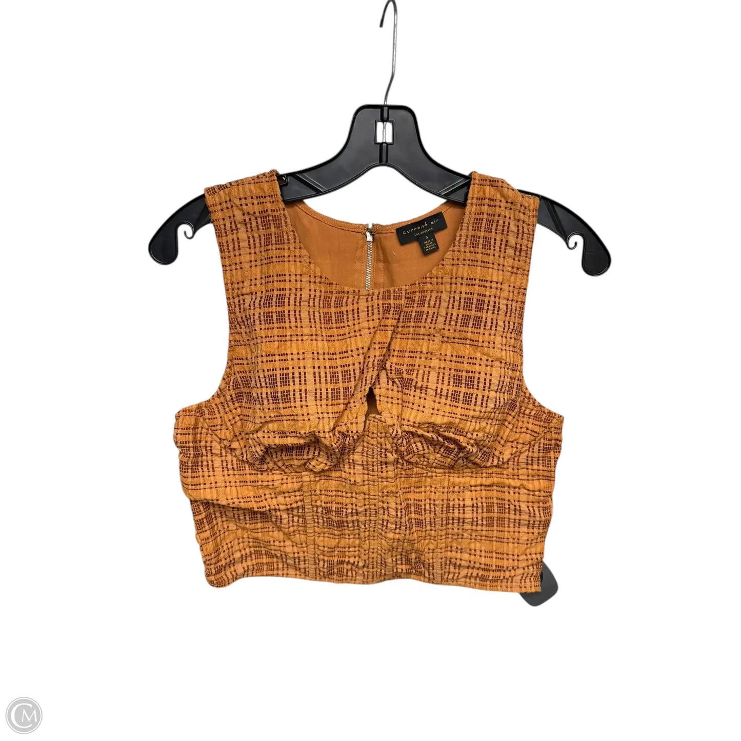 Top Sleeveless By Current Air In Orange, Size: S