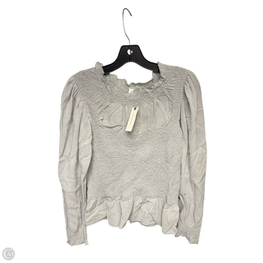 Top Long Sleeve By Anthropologie In Green, Size: Xs